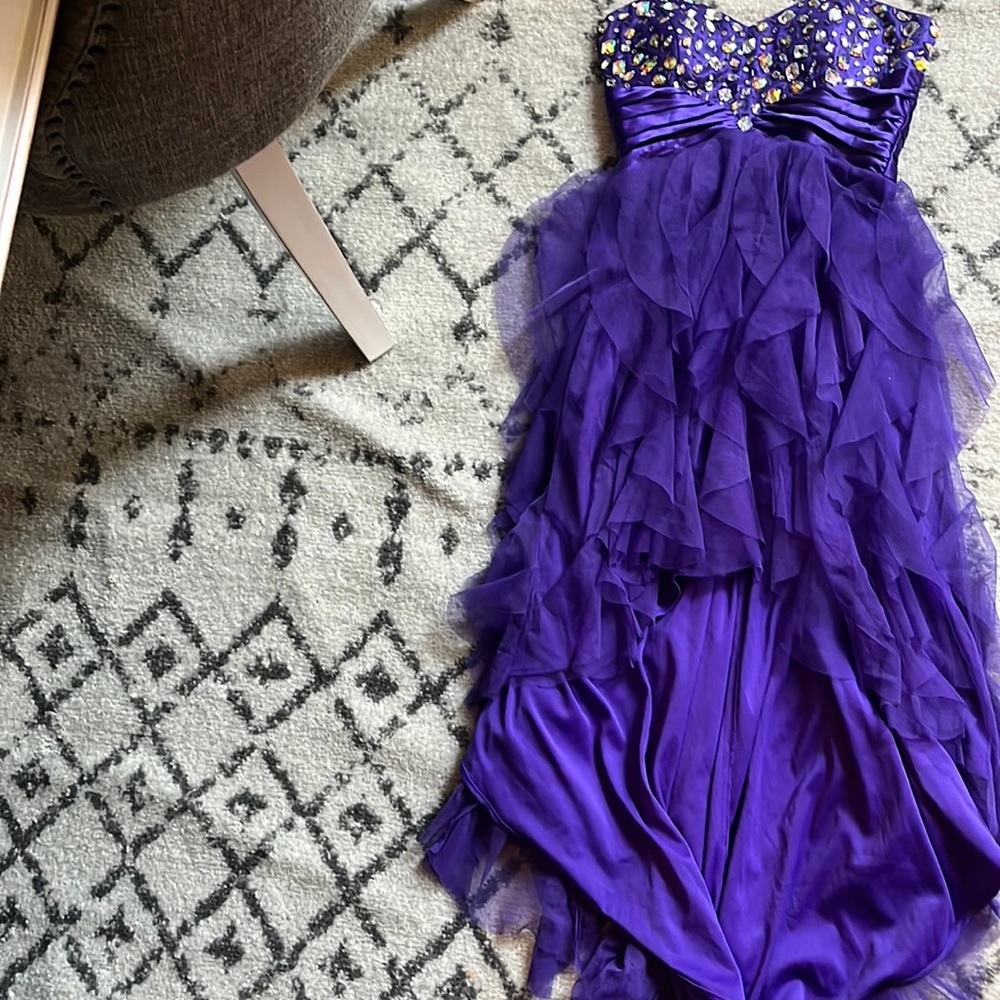 Purple homecoming dress